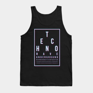 Techno Rave Faster Hardstyle Tank Top